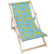 Wooden deck chair Blue Paradise-M