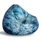 Puf Paradise Blaues Motorrad-Velvet