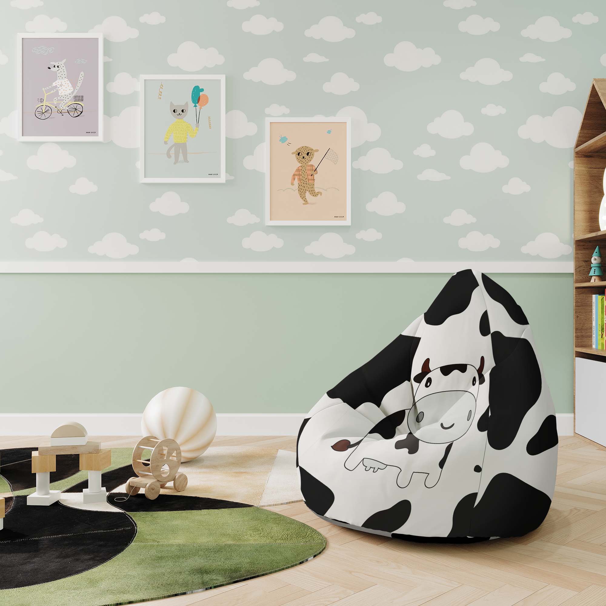 Pearshape Pouf Bobby Moo