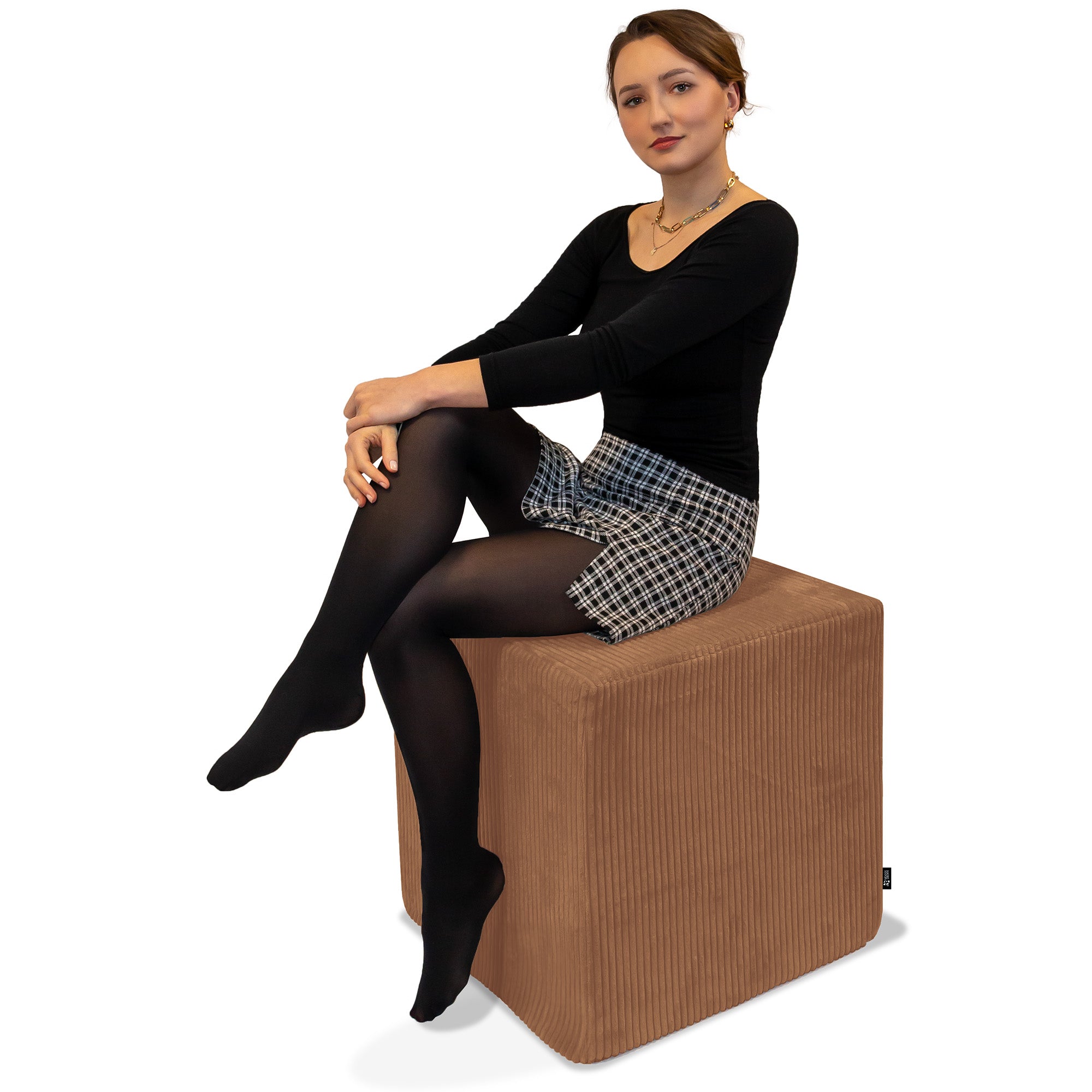 Qubik Brown Bear Pouf