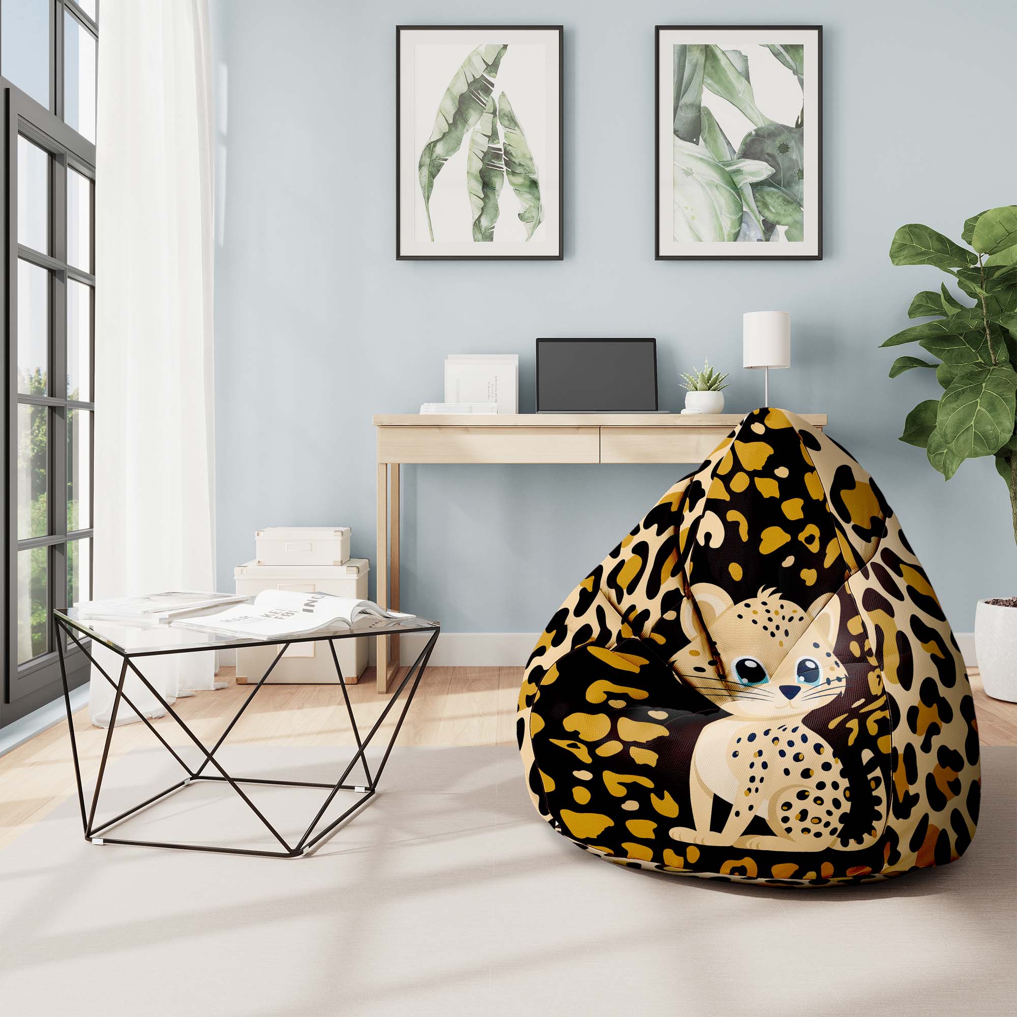 Pearshape Pouf Cheetoo