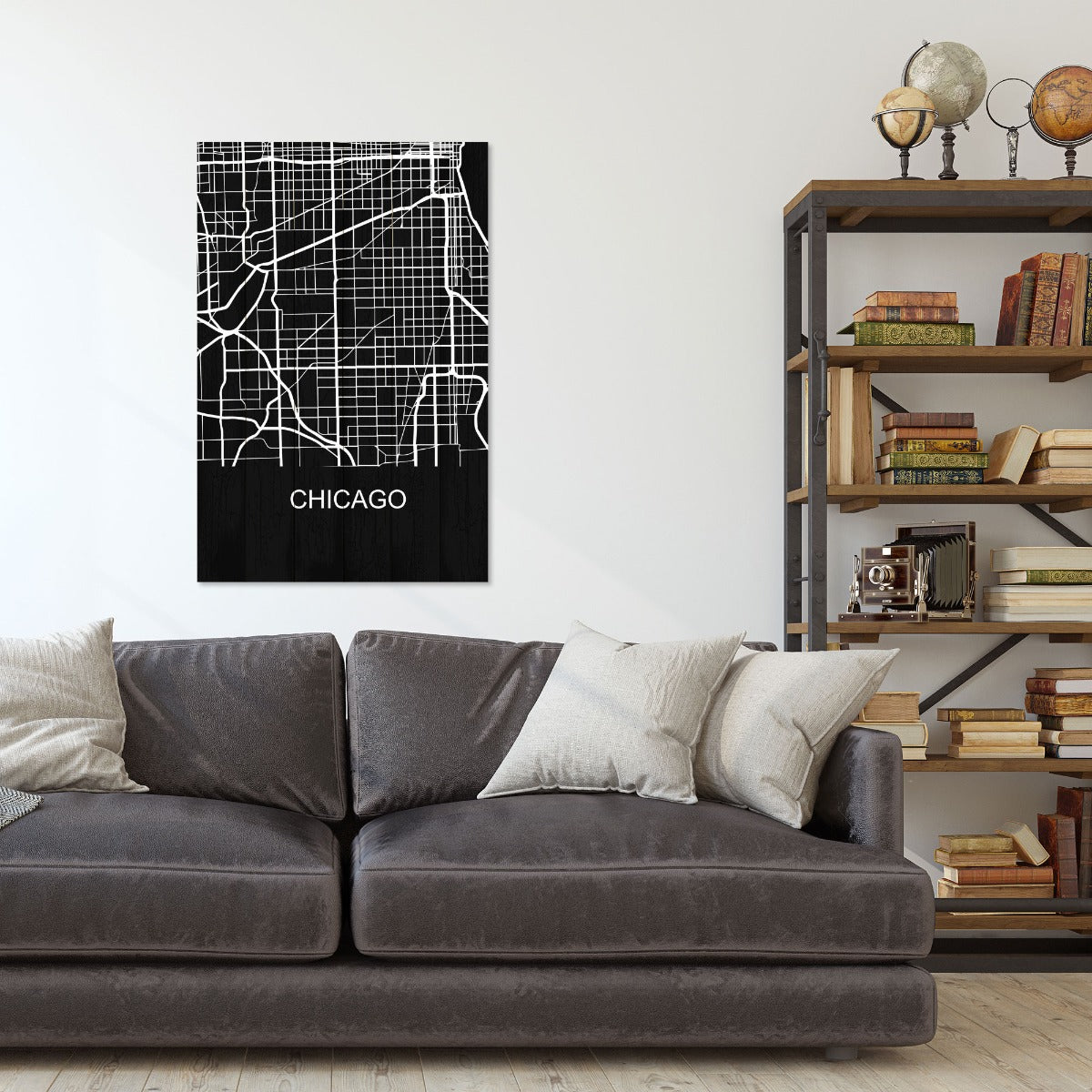Obraz Dřevěný Chicago-40x60 cm