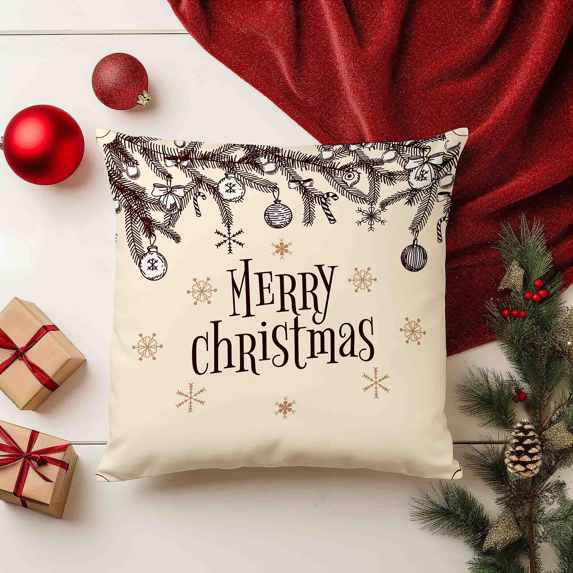 Christmas Balls Pillow