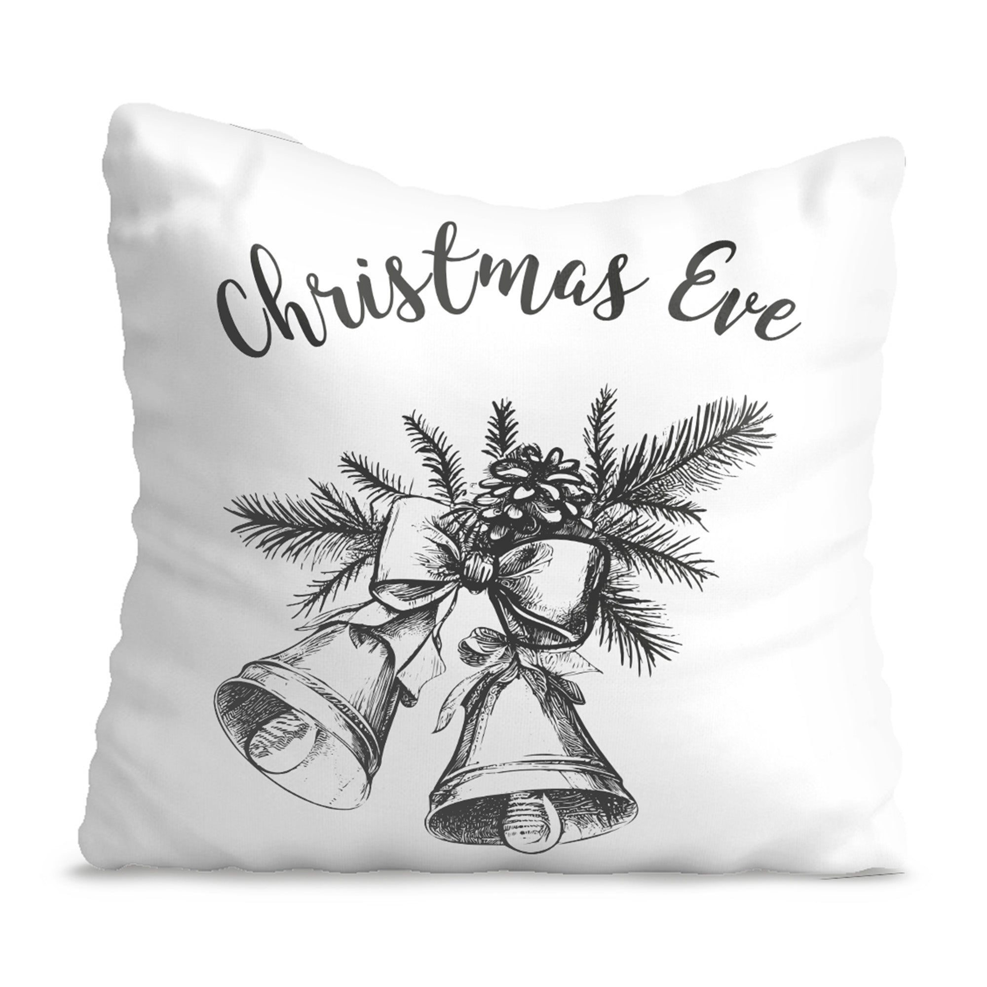 Christmas Eve White Pillow