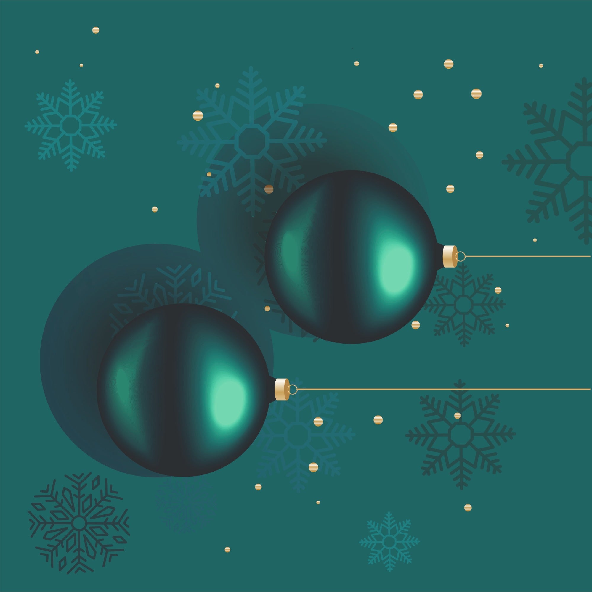 Christmas Gold Balls Panama Pillow