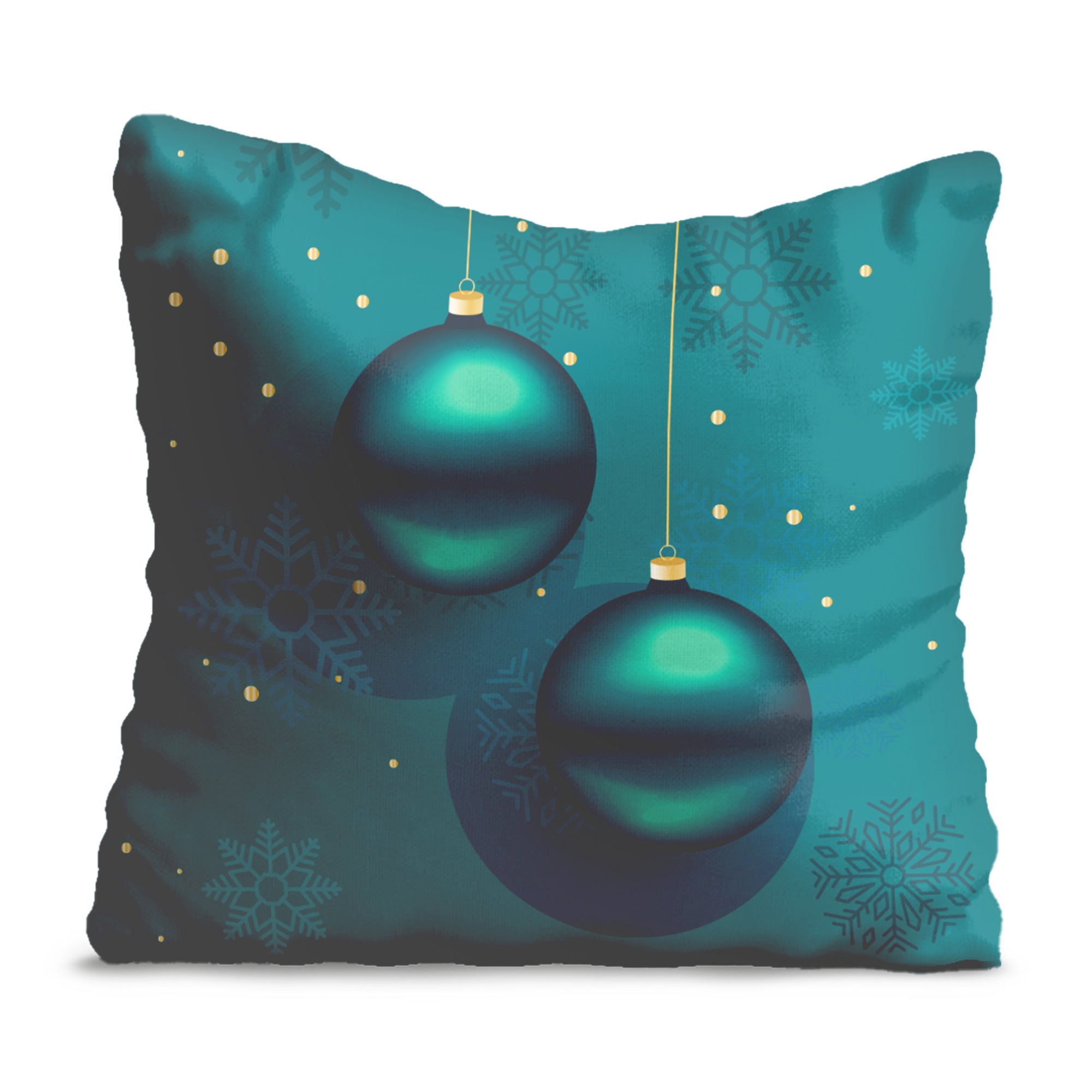 Christmas Gold Balls Oxford Pillow