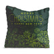 Christmas Green Snowflakes Pillow-Panama