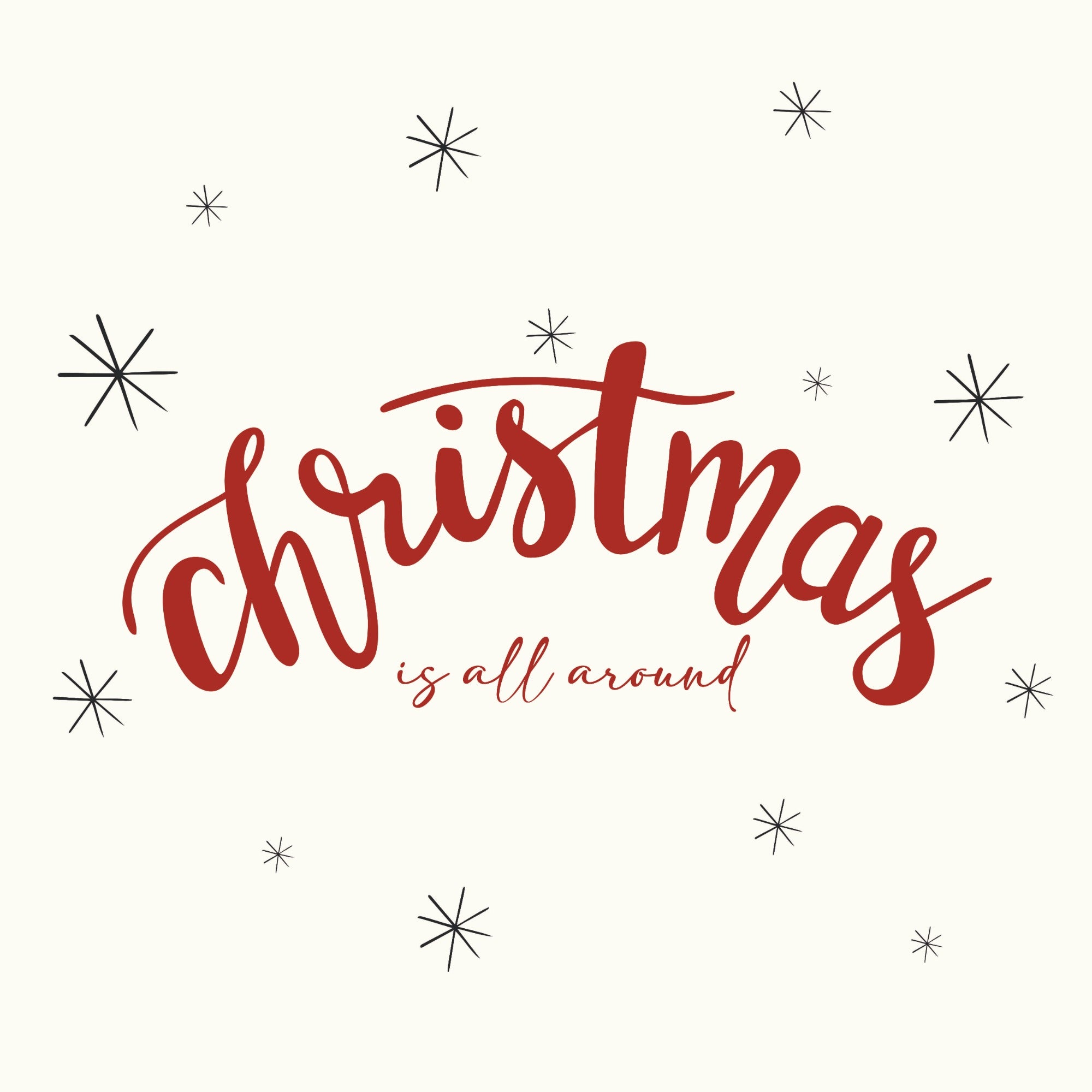 Christmas is all Around Pillow