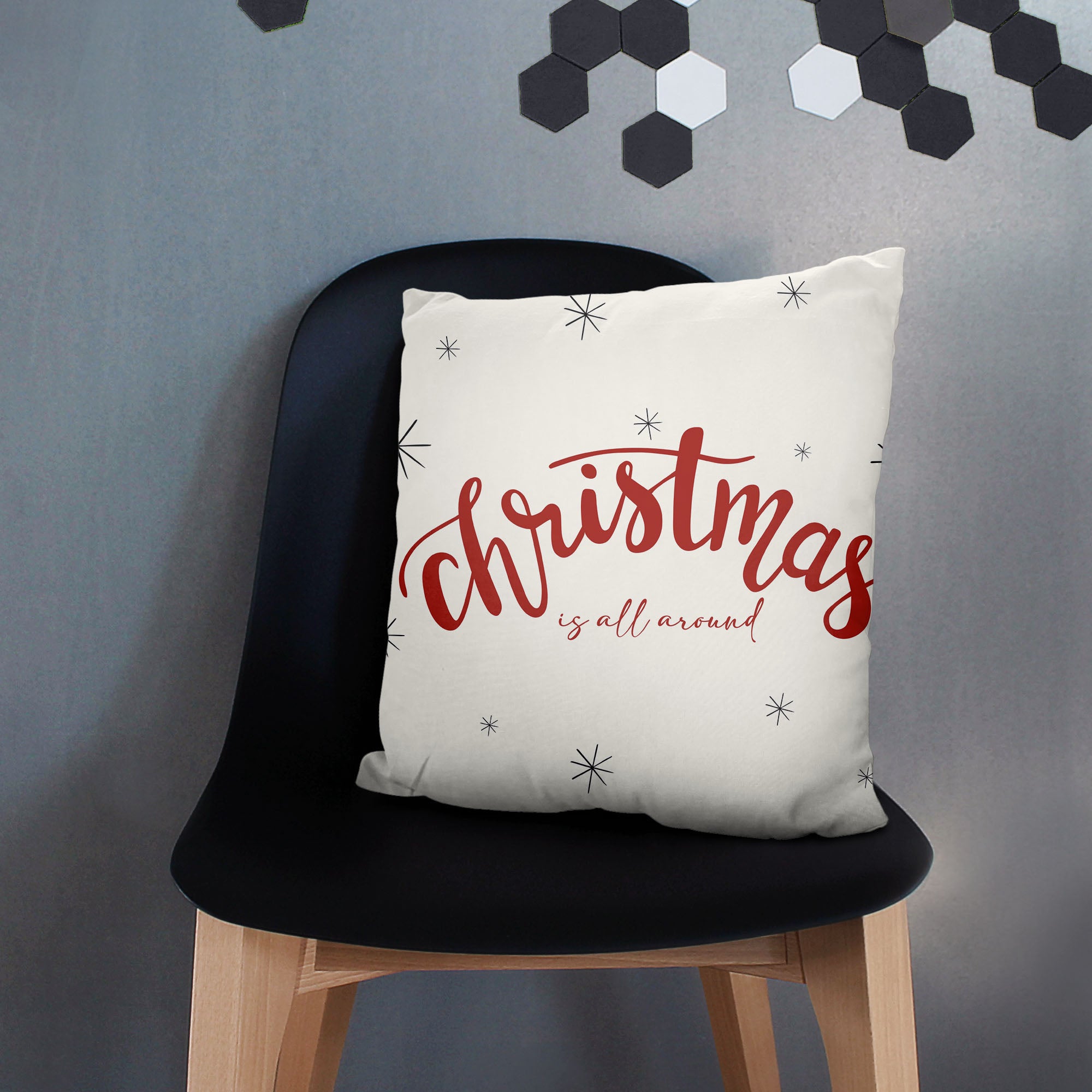 Christmas is all Around Pillow-Oxford