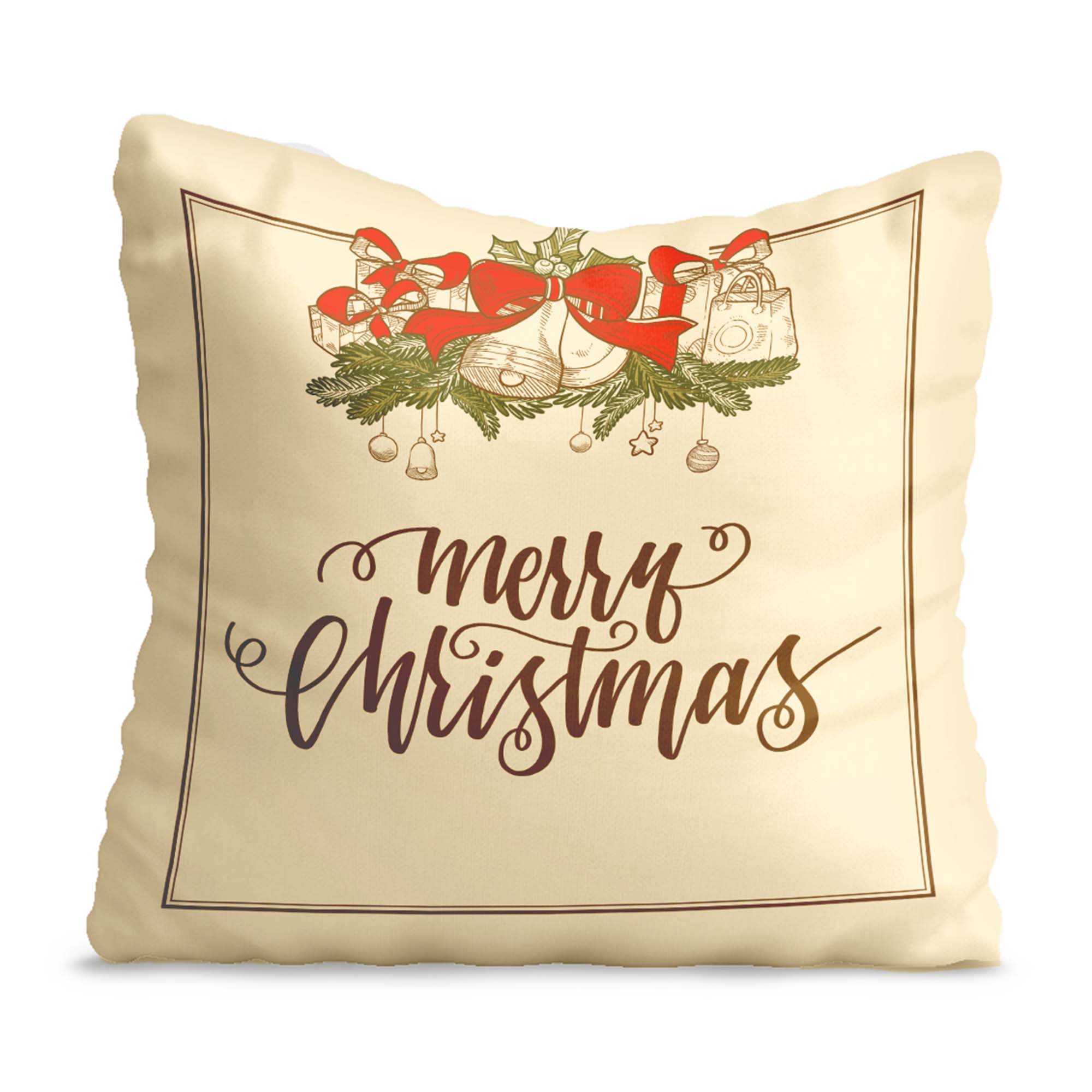 Christmas Mistletoe Panama Pillow