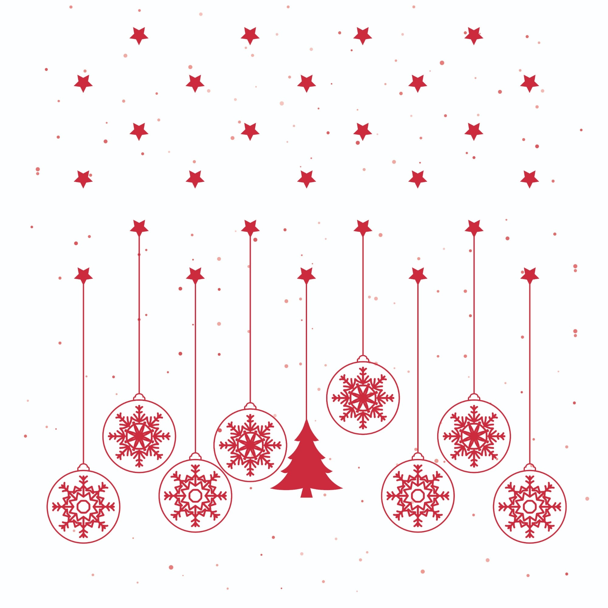 Christmas Red Balls Pillow