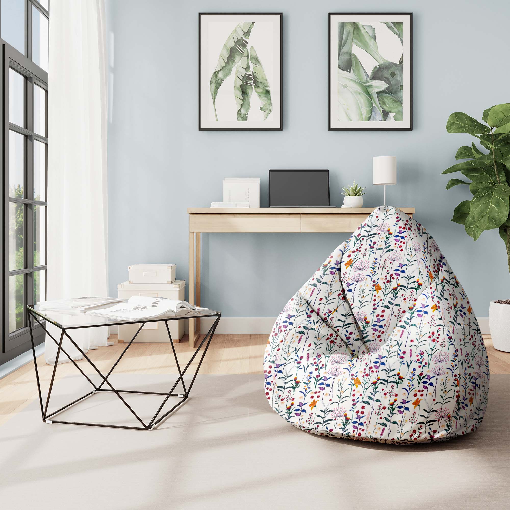 Pearshape Pouf Color Meadow