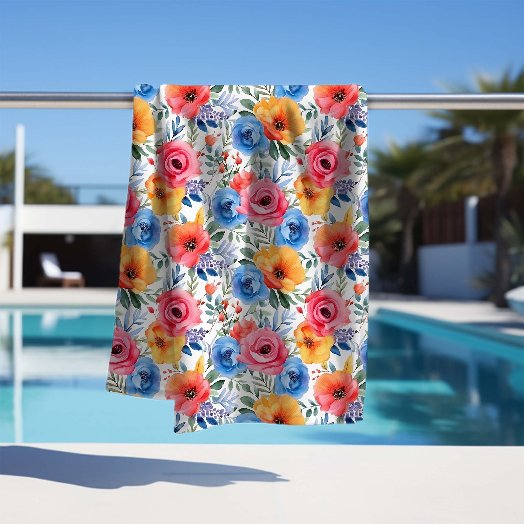 Handtuch Bunte Wildblume