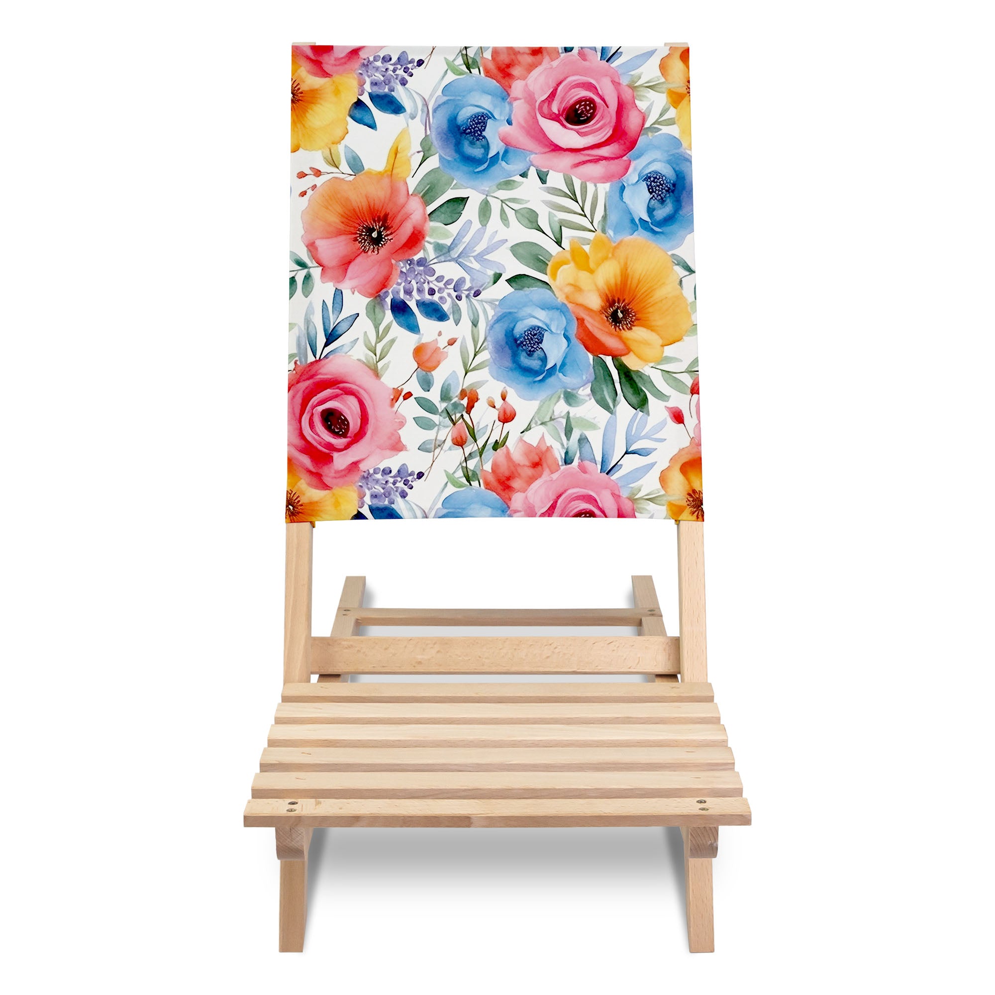 Folding Beach Chair Colorful Flowers