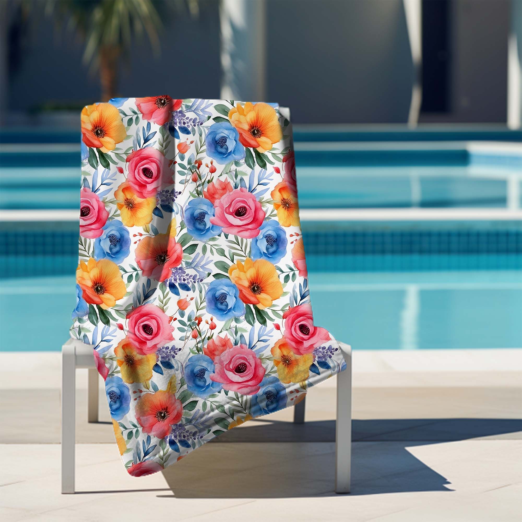 Handtuch Bunte Wildblume