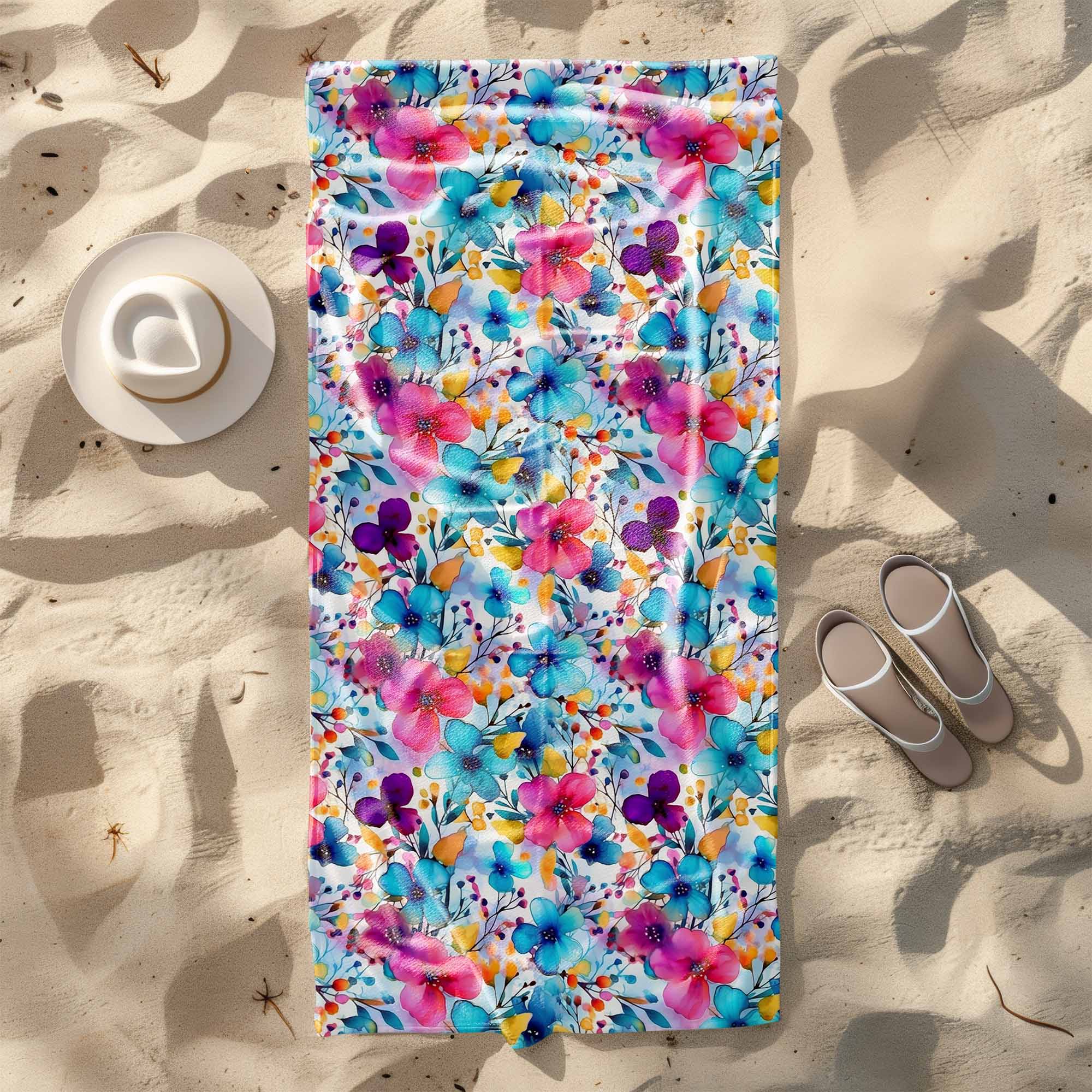 Towel Big Flowers