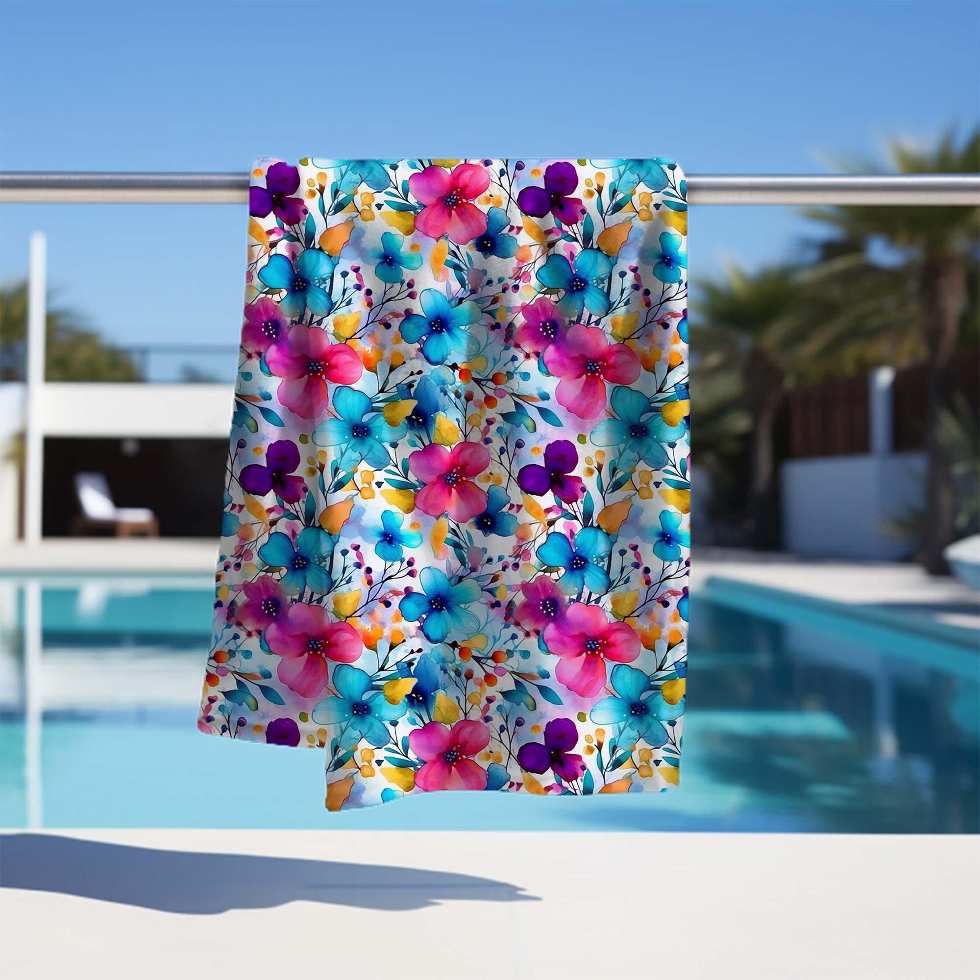 Towel Big Flowers