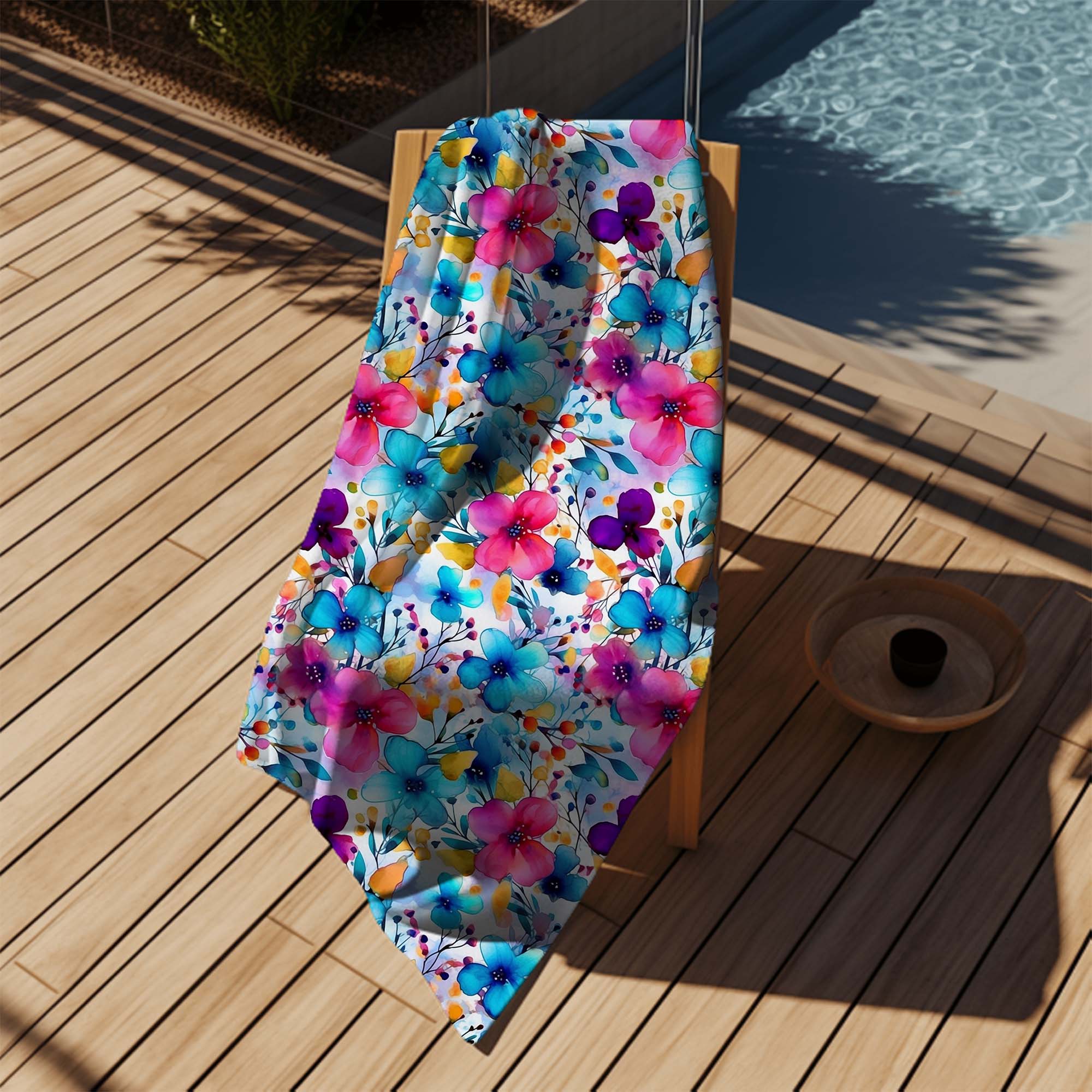 Towel Big Flowers