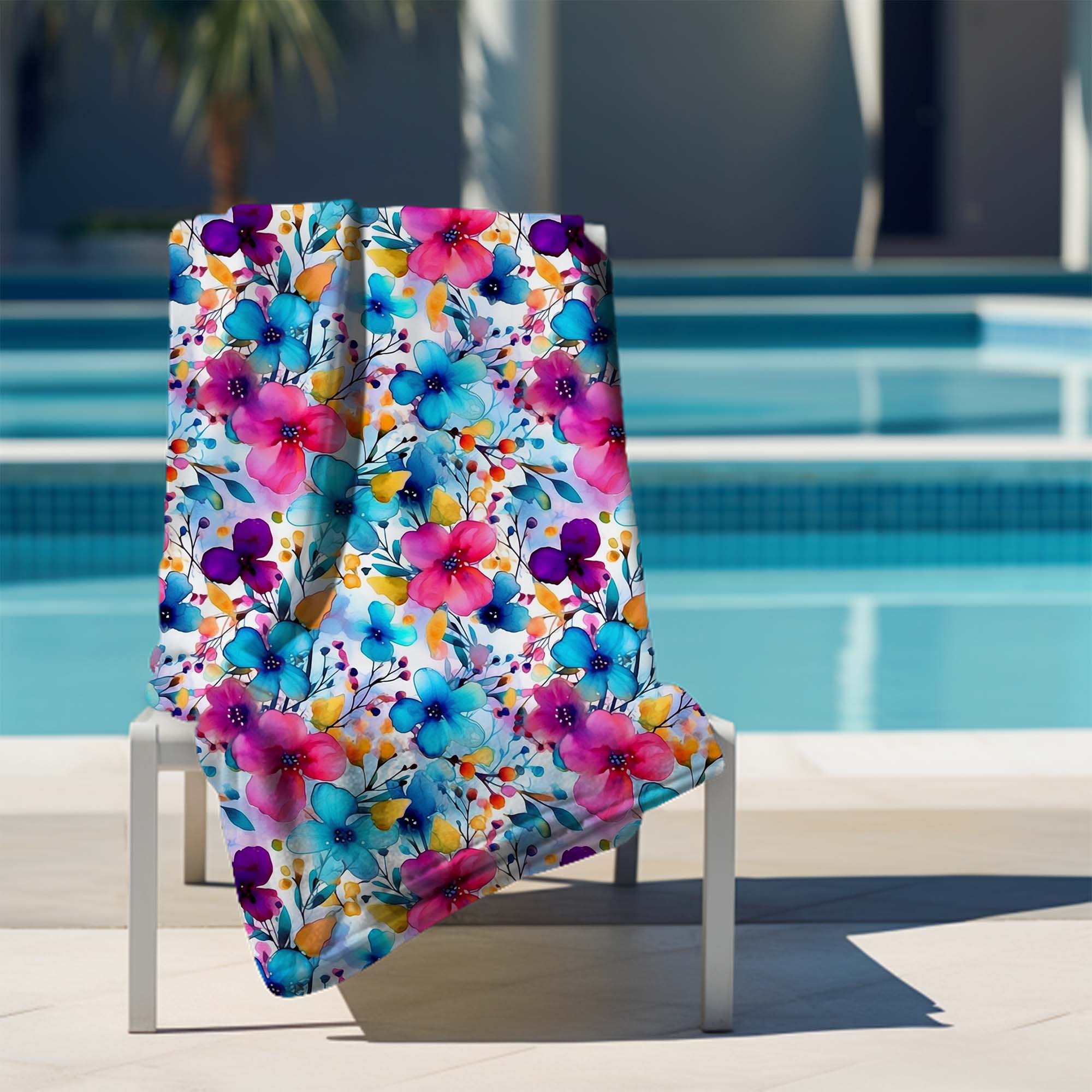 Towel Big Flowers