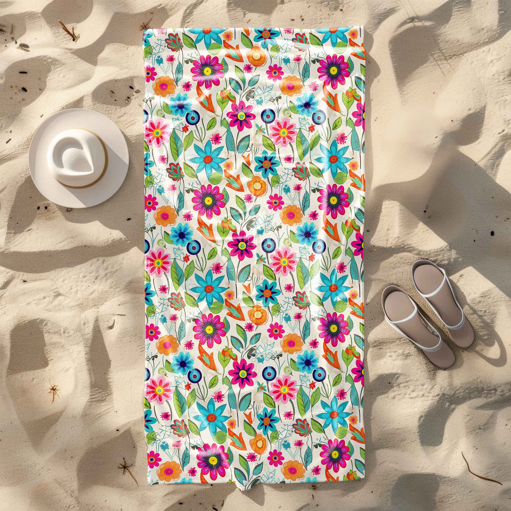 Towel Small Spring Flowers