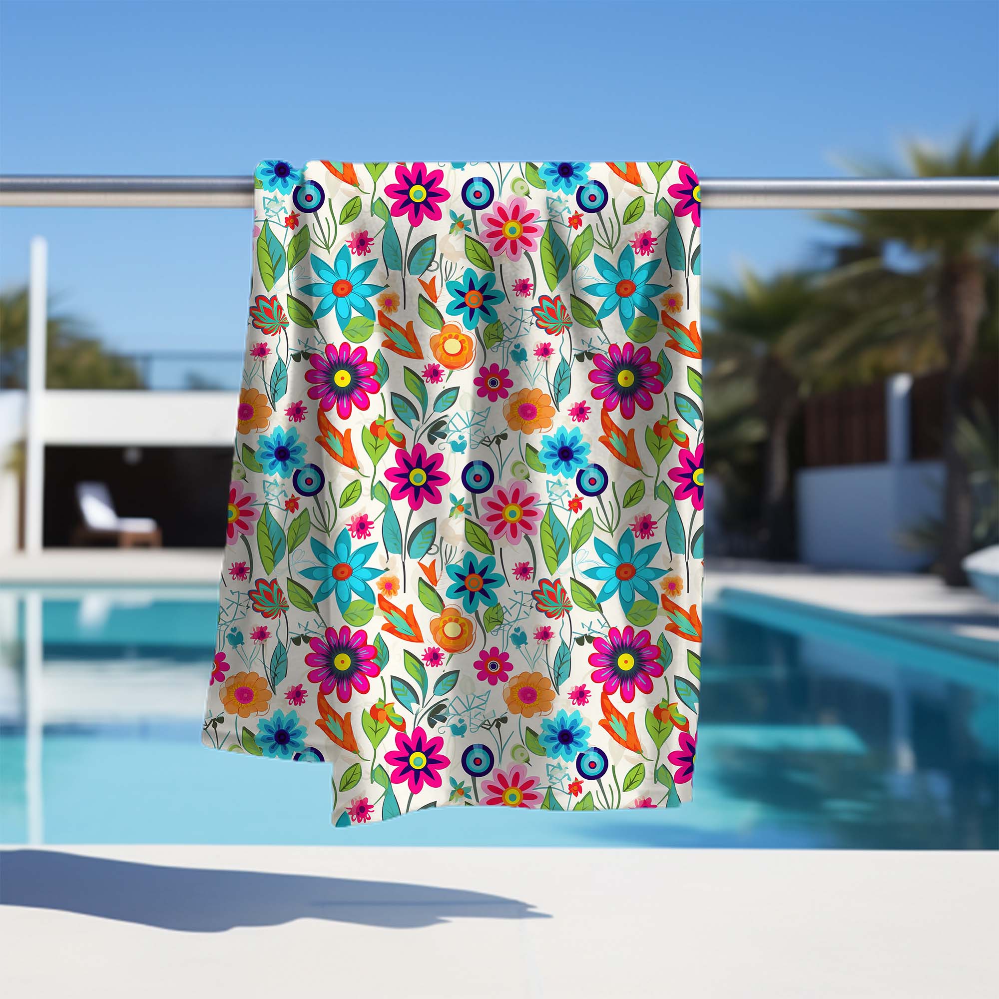Towel Small Spring Flowers