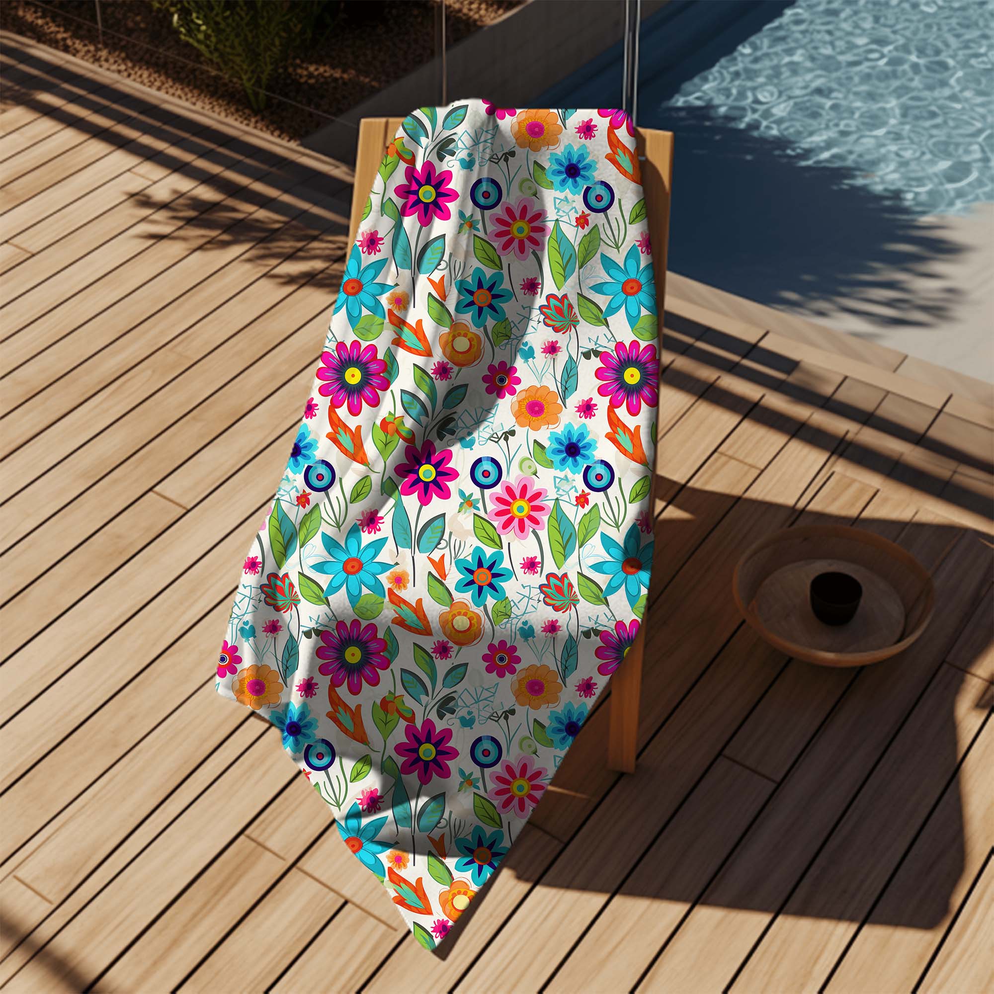 Towel Small Spring Flowers