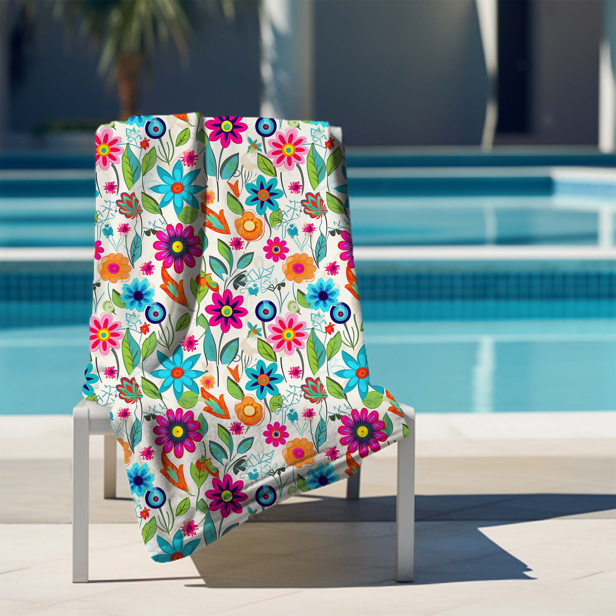 Towel Small Spring Flowers-70x140 cm