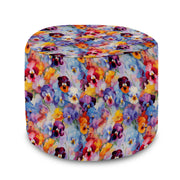 Puf okrągły podnóżek Colorful Flowers Pattern-Oxford