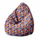 Puf Birnenform Buntes Blumenmuster-M-Oxford