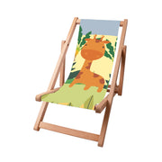Crazy Giraffe-M Wooden Deck Chair