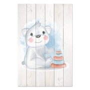 Obraz Wood Cute Koala Playing with Toys-30x30 cm