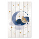 Wooden Picture Cute Sleeping Bear-30x40 cm