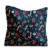 Cute Christmas Symbols-Velvet Pillow