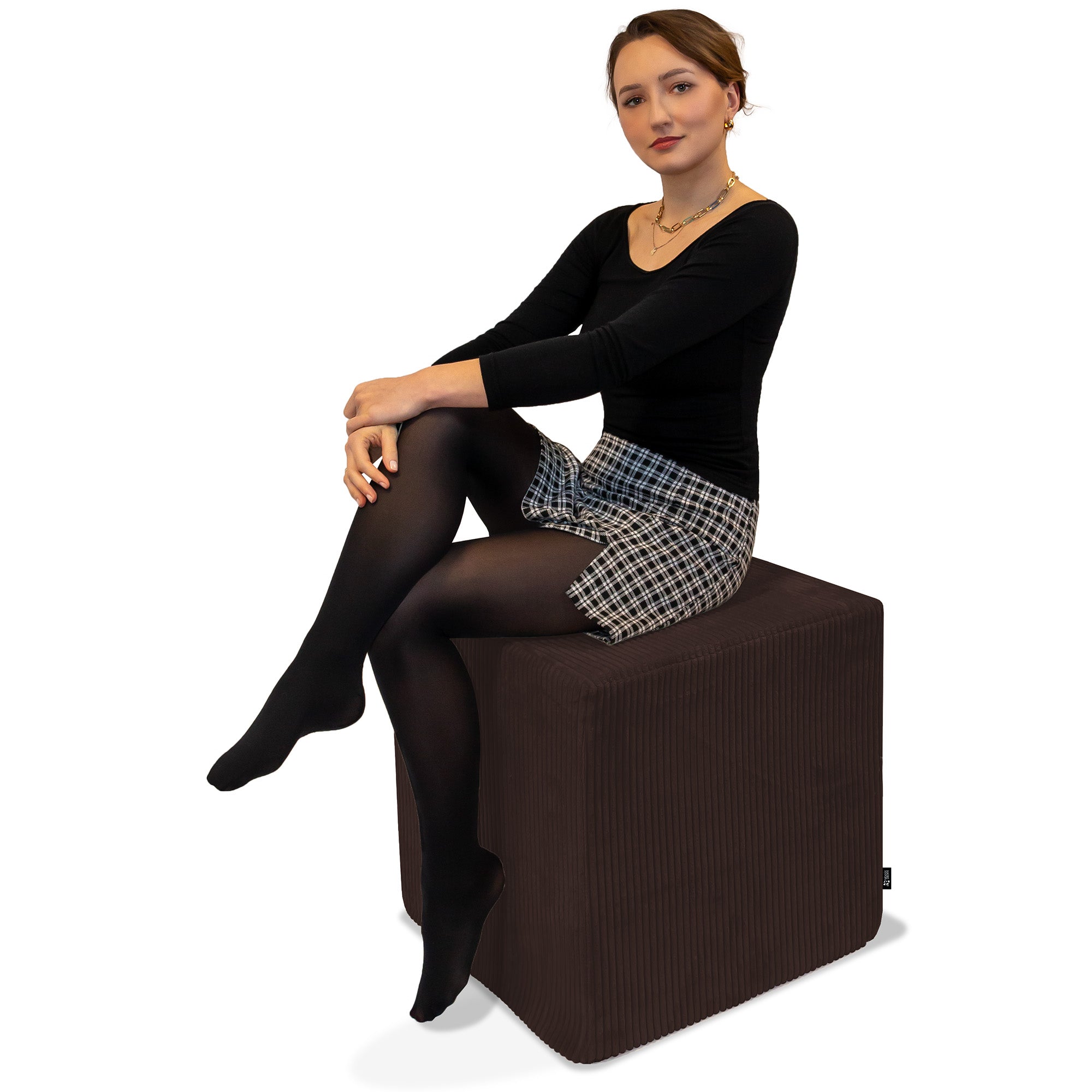 Qubik Pouf Dark Chocolate