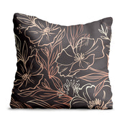 Dark Flowers Mystery-Velvet Pillow