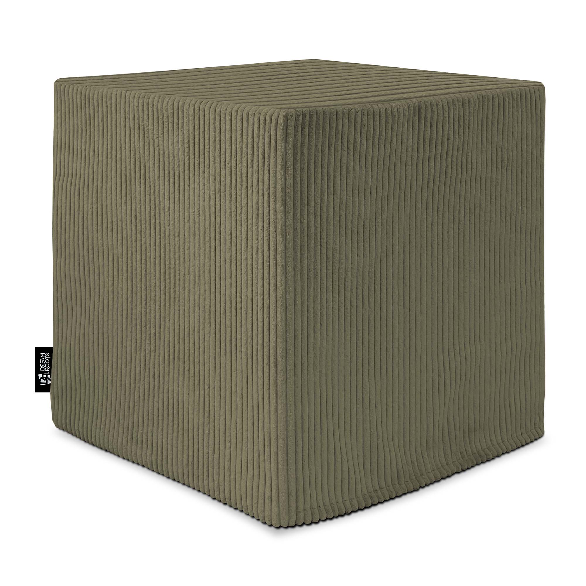 Puf Qubik Dark Olive-40x40 cm