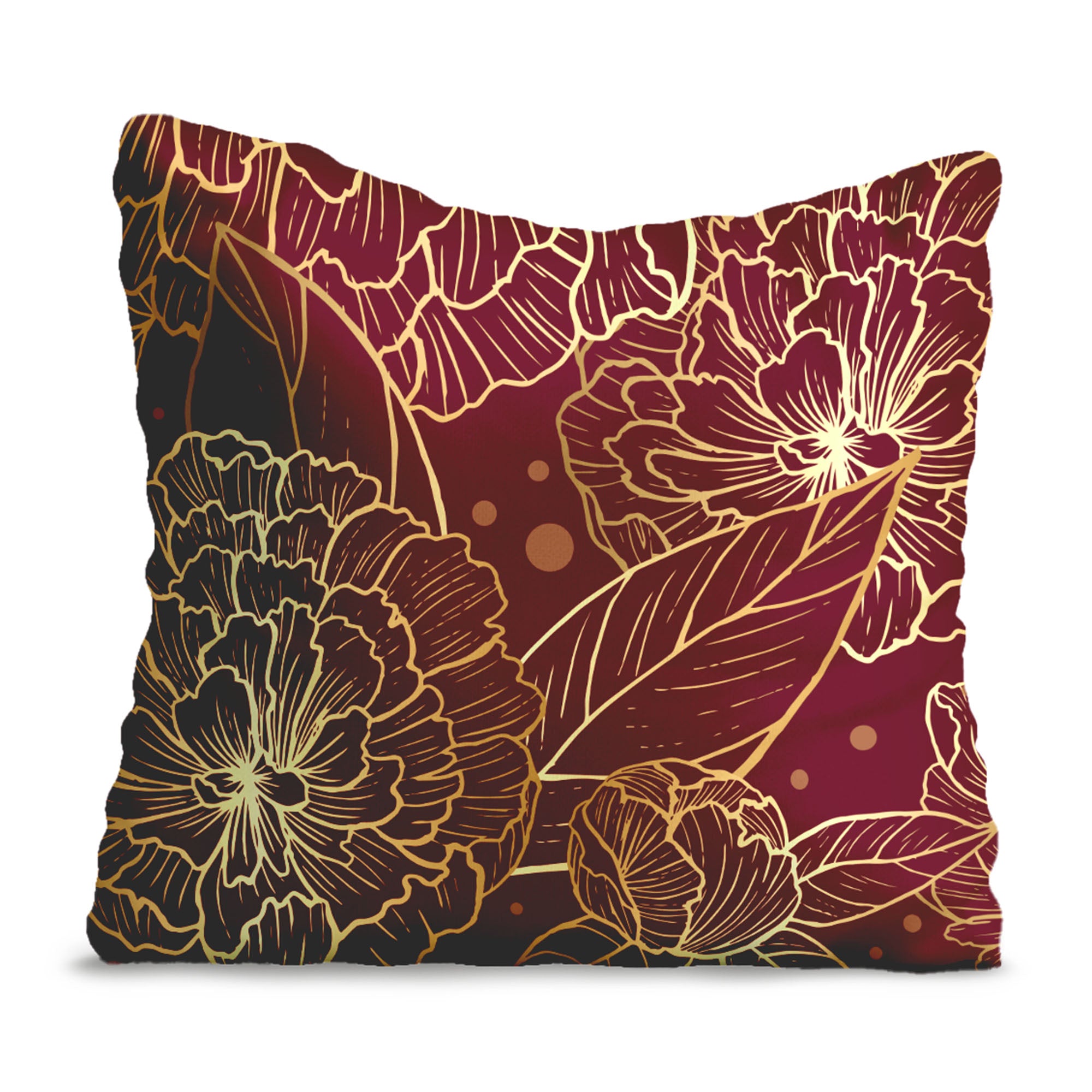Deep Peonia Pillow