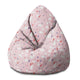 Pear-shaped Pouf Pink Abstract-S-Velvet
