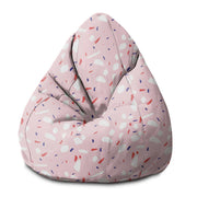 Pear-shaped Pouf Pink Abstract-M-Velvet