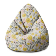 Pearshape Pouf Yellow Daffodil-S-Oxford
