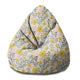 Pearshape Pouf Yellow Daffodil-S-Velvet