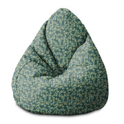 Pearshape Pouf Tiny Flowers-S-Velvet