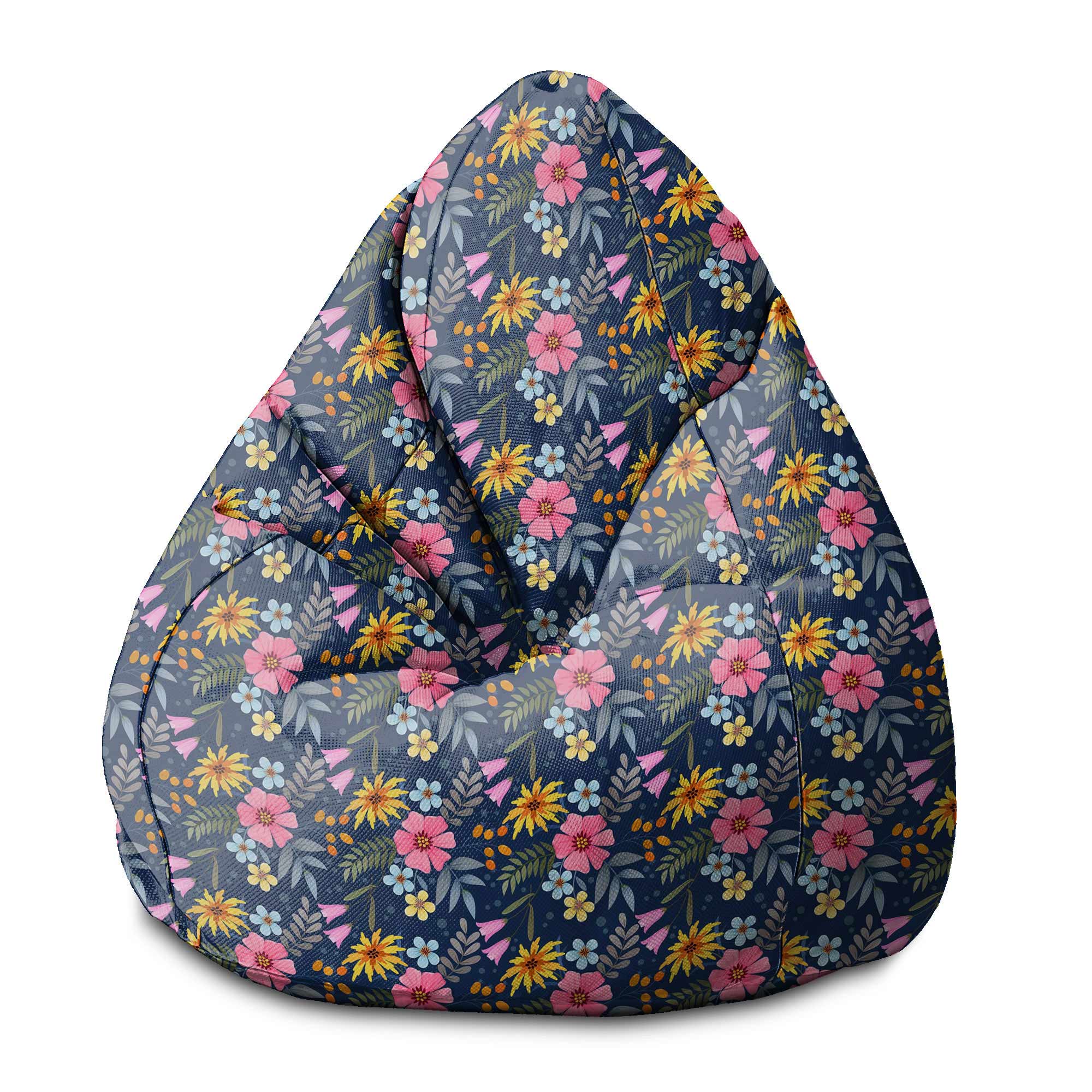 Puf Pearshape Spring Flowers