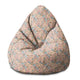 Pearshape Pouf Morning Flowers-S-Velvet