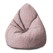 Puf Pearshape Malé ružové kvety