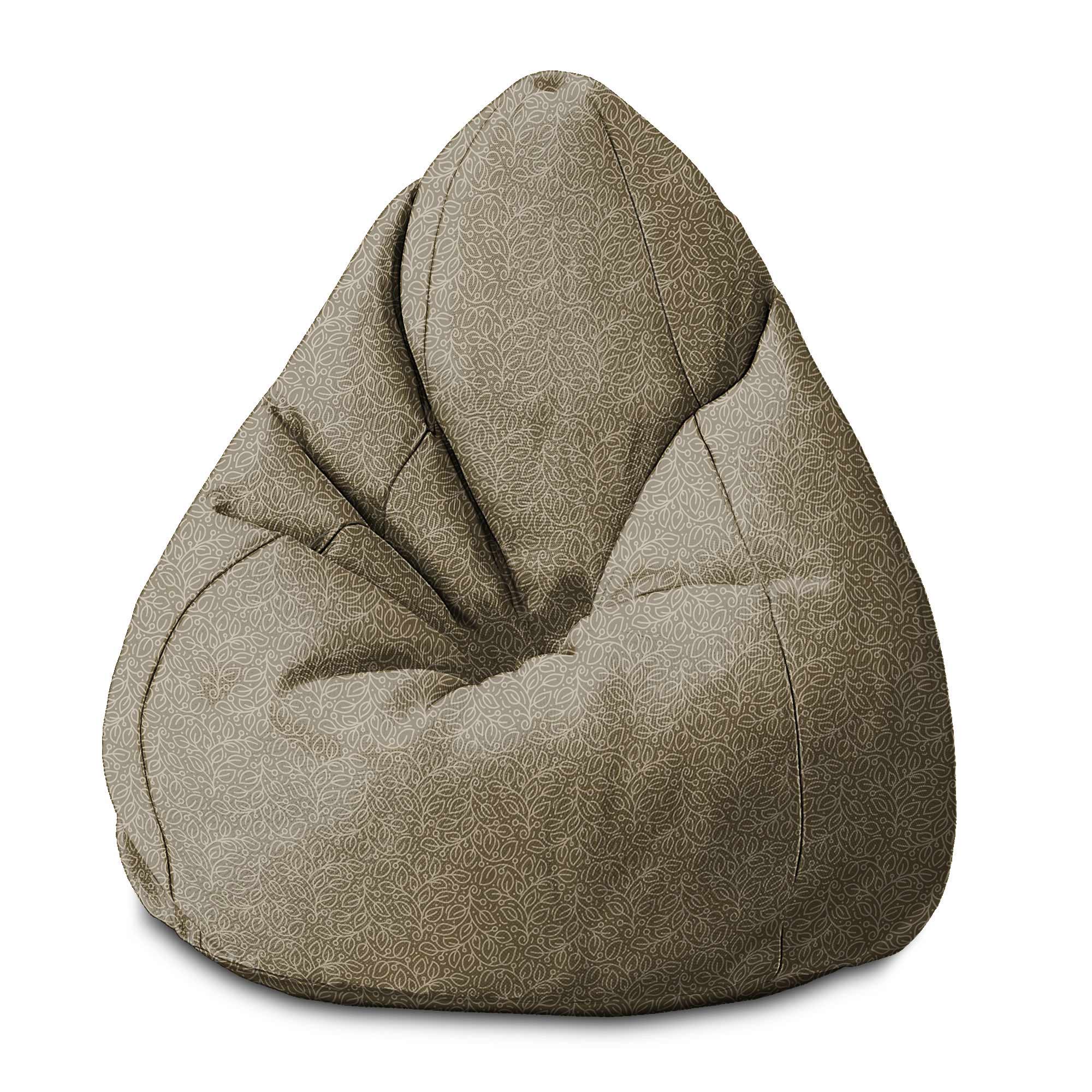 Puf Birnenform Mehr Blätter Beige