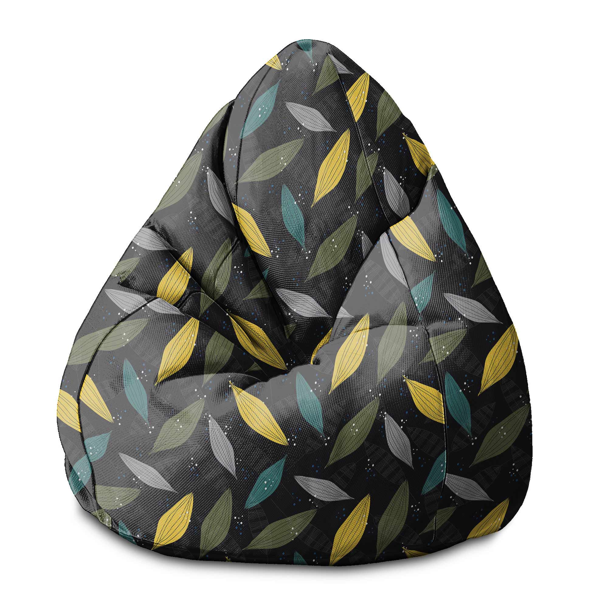 Pearshape Pouf Simple Scandi Pattern-S-Velvet