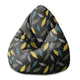 Pearshape Pouf Simple Scandi Pattern-S-Velvet