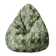 Puf Pearshape Tropické džunglové listy-M-Velvet