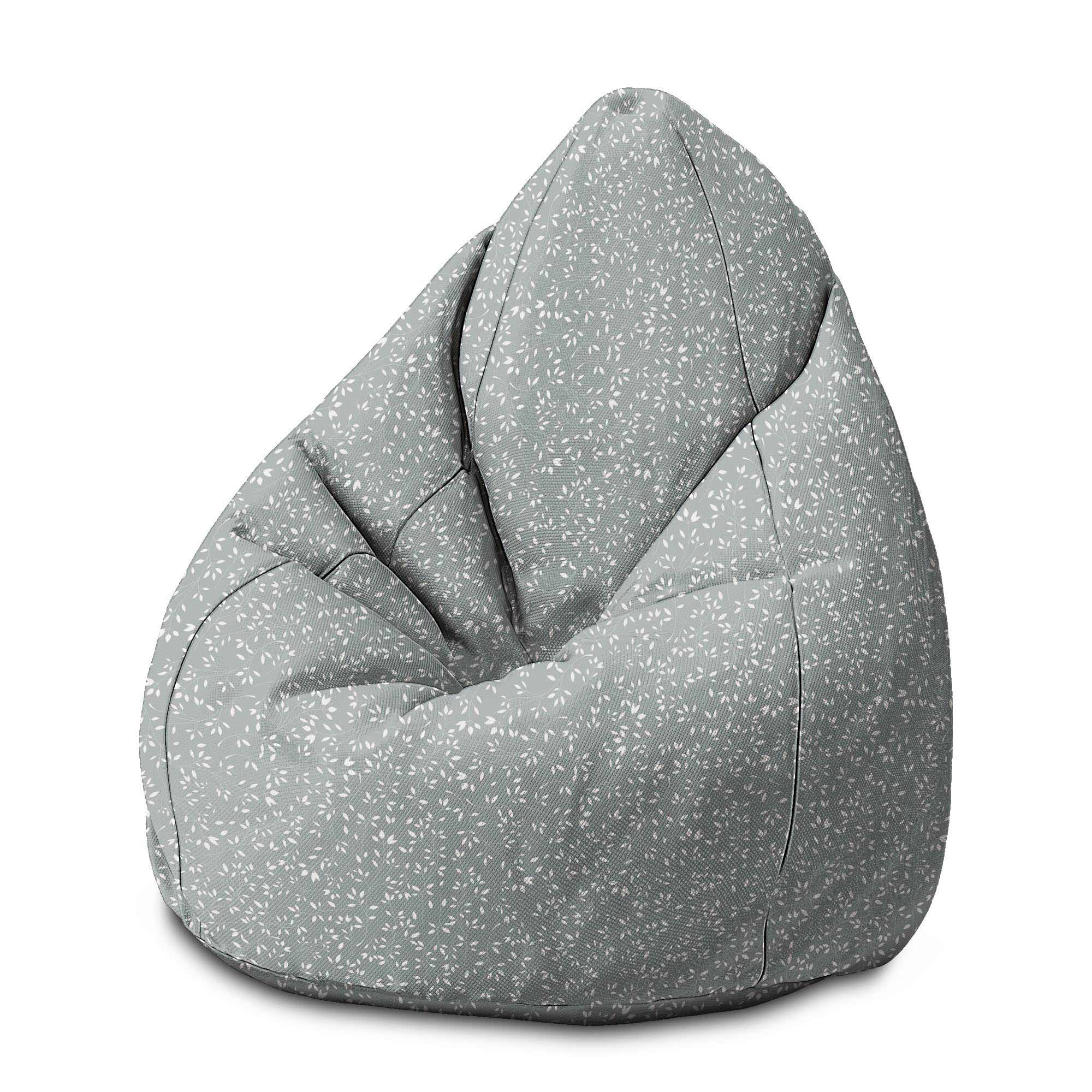 Pearshape Pouf Simple Floral-S-Velvet